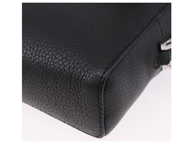 Marsupio Salvatore Ferragamo Gancini in pelle nero argento ka5295A - vista 17
