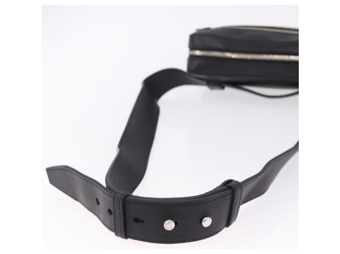 Marsupio Salvatore Ferragamo Gancini in pelle nero argento ka5295A - vista 7
