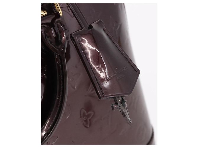 LOUIS VUITTON Borsa Monogram Vernis Alma GM Amarante M93595 LV Auth 191281 Bordò - vista 10