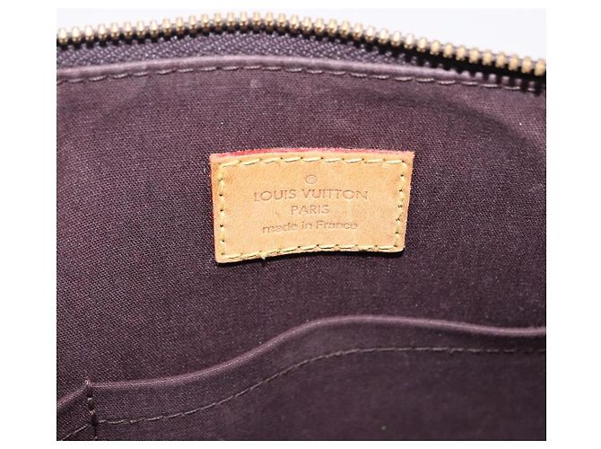 LOUIS VUITTON Borsa Monogram Vernis Alma GM Amarante M93595 LV Auth 191281 Bordò - vista 19