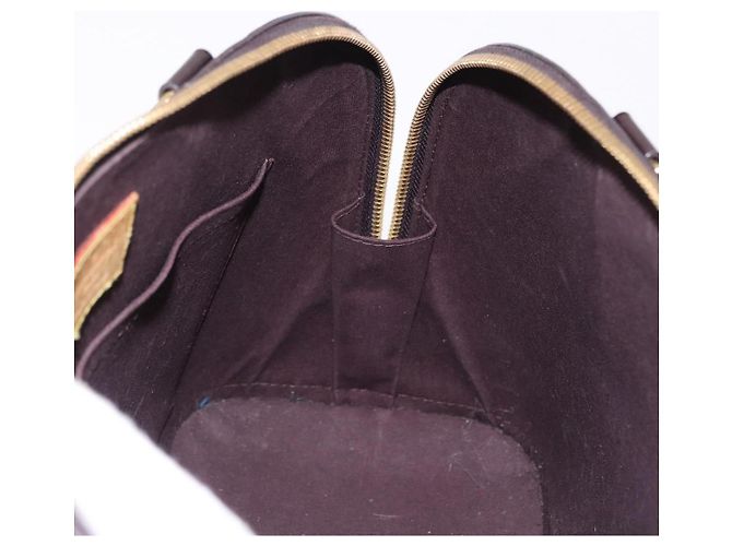 LOUIS VUITTON Borsa Monogram Vernis Alma GM Amarante M93595 LV Auth 191281 Bordò - vista 20