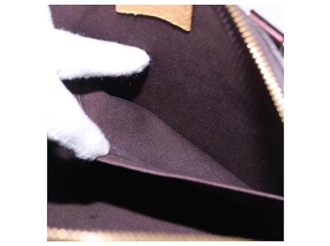 LOUIS VUITTON Borsa Monogram Vernis Alma GM Amarante M93595 LV Auth 191281 Bordò - vista 22