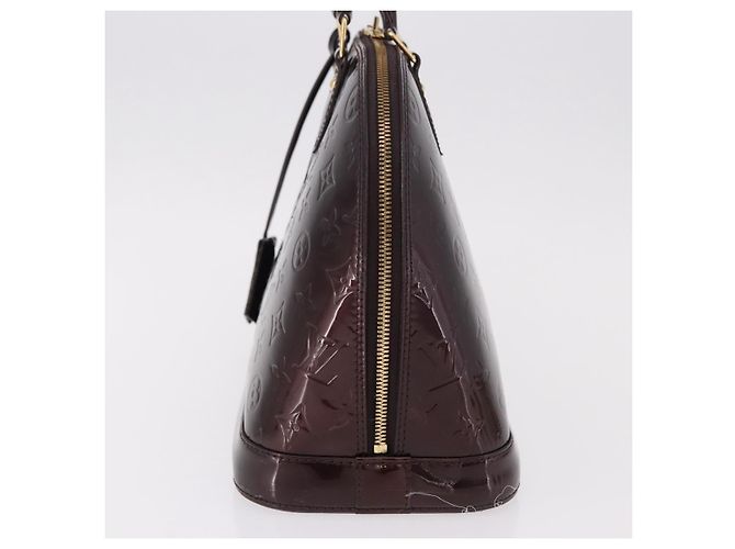 LOUIS VUITTON Borsa Monogram Vernis Alma GM Amarante M93595 LV Auth 191281 Bordò - vista 3