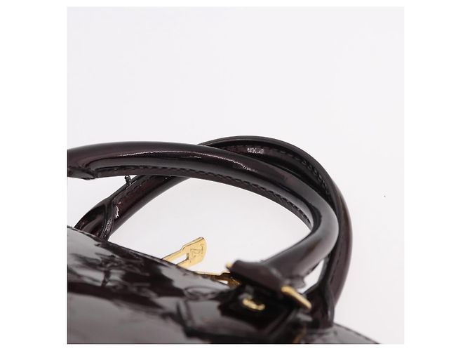 LOUIS VUITTON Borsa Monogram Vernis Alma GM Amarante M93595 LV Auth 191281 Bordò - vista 9