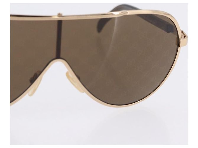 Occhiali da Sole GUCCI Metallo Plastica 3 Set Black Gold Green Auth SW2626 Nero D'oro Verde - vista 17