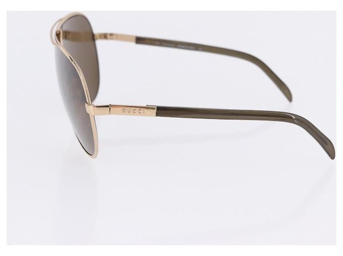 Occhiali da Sole GUCCI Metallo Plastica 3 Set Black Gold Green Auth SW2626 Nero D'oro Verde - vista 19