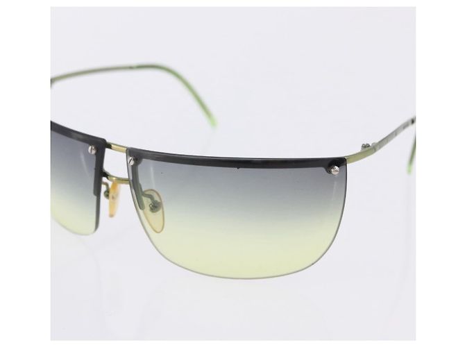 Occhiali da Sole GUCCI Metallo Plastica 3 Set Black Gold Green Auth SW2626 Nero D'oro Verde - vista 5