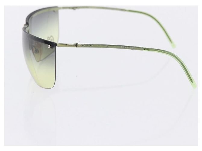 Occhiali da Sole GUCCI Metallo Plastica 3 Set Black Gold Green Auth SW2626 Nero D'oro Verde - vista 6