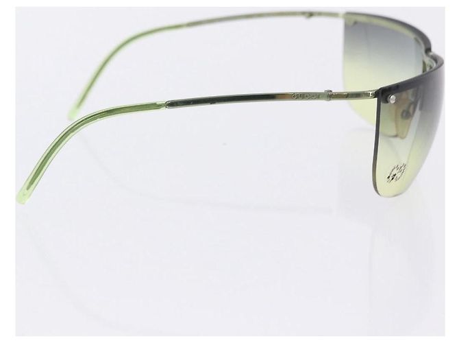 Occhiali da Sole GUCCI Metallo Plastica 3 Set Black Gold Green Auth SW2626 Nero D'oro Verde - vista 7