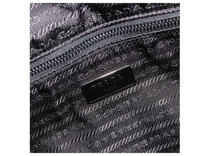 PRADA Robot Tote Bag Nylon Schwarz Silber Auth SW2635M - Ansicht 20