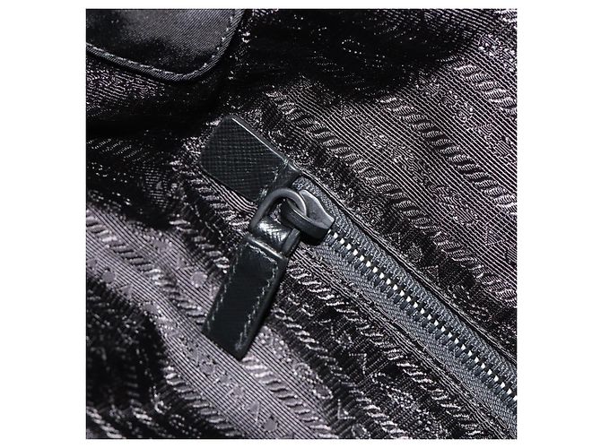 PRADA Robot Tote Bag Nylon Schwarz Silber Auth SW2635M - Ansicht 23