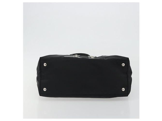 PRADA Robot Tote Bag Nylon Schwarz Silber Auth SW2635M - Ansicht 5