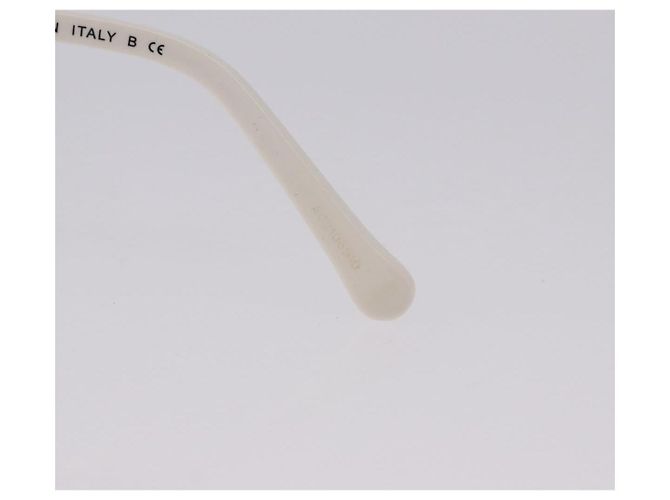Gafas de sol CHANEL plástico Blanco CC Auth ka5239 - vista 10