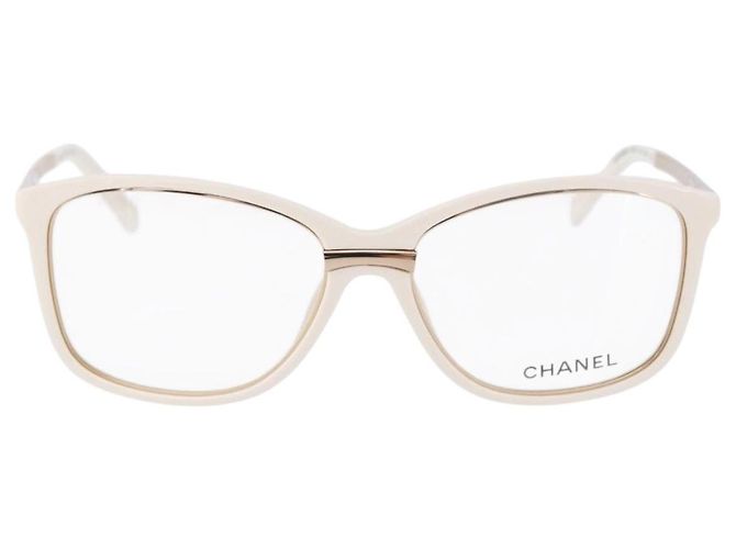 Gafas de sol CHANEL plástico Blanco CC Auth ka5239 - vista 13