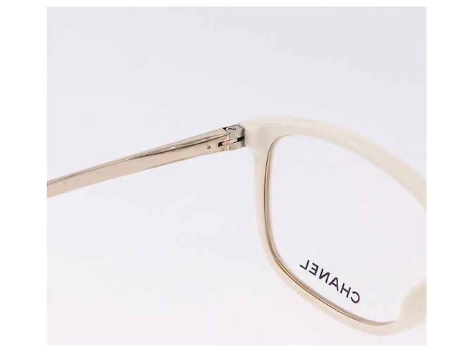Gafas de sol CHANEL plástico Blanco CC Auth ka5239 - vista 15