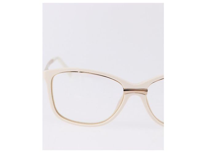Gafas de sol CHANEL plástico Blanco CC Auth ka5239 - vista 3