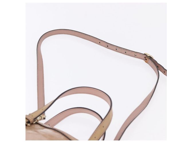 GUCCI Micro GG Canvas Hand Bag Patent leather 2way Pink Gold 309617 Auth BA14304 Golden - view 15