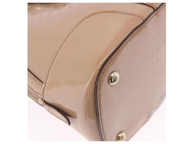 GUCCI Micro GG Canvas Hand Bag Patent leather 2way Pink Gold 309617 Auth BA14304 Golden - view 17