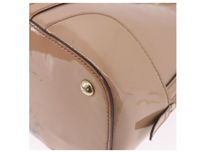 GUCCI Micro GG Canvas Hand Bag Patent leather 2way Pink Gold 309617 Auth BA14304 Golden - view 18