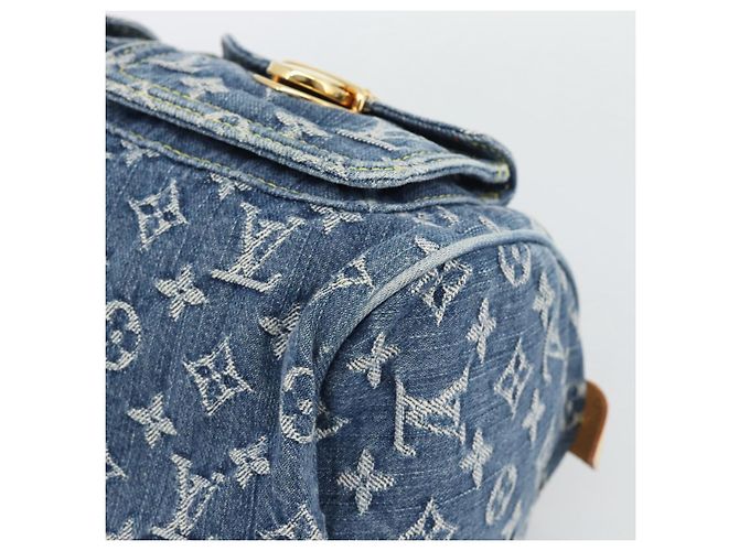 LOUIS VUITTON Borsa Monogram Denim Neo Speedy Blu M95019 LV Auth 191830V - vista 14