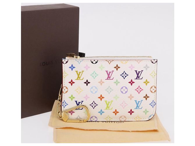 LOUIS VUITTON Monogram Multicolor Pochette Cles NM Tasche M93733 LV Auth 192020V Weiß - Ansicht 12
