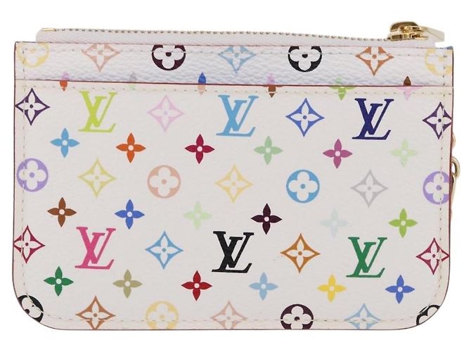 LOUIS VUITTON Monogram Multicolor Pochette Cles NM Tasche M93733 LV Auth 192020V Weiß - Ansicht 2