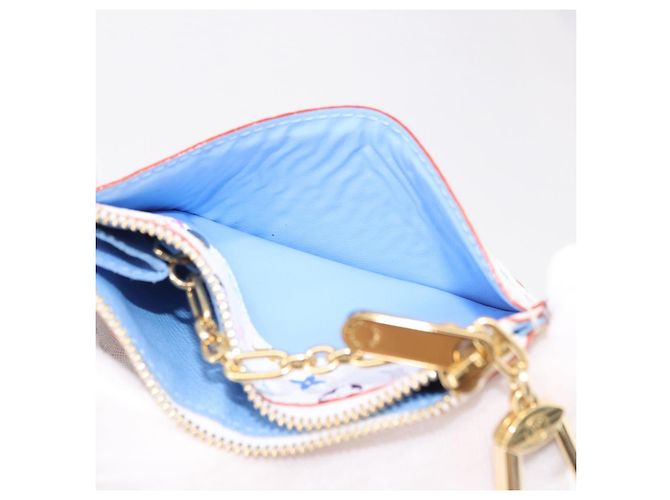 LOUIS VUITTON Monogram Multicolor Pochette Cles NM Tasche M93733 LV Auth 192020V Weiß - Ansicht 20
