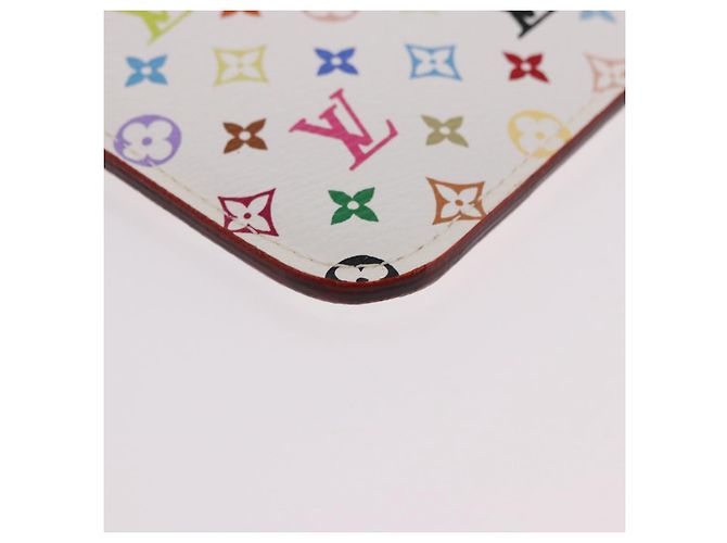 LOUIS VUITTON Monogram Multicolor Pochette Cles NM Tasche M93733 LV Auth 192020V Weiß - Ansicht 8