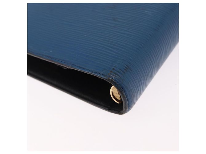 LOUIS VUITTON Epi Agenda MM Day Planner Cover Blue R20055 LV Auth bs36113 - vista 16