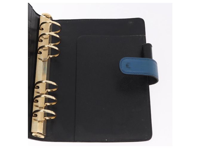 LOUIS VUITTON Epi Agenda MM Day Planner Cover Blue R20055 LV Auth bs36113 - vista 24