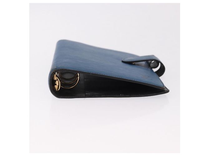 LOUIS VUITTON Epi Agenda MM Day Planner Cover Blue R20055 LV Auth bs36113 - vista 6