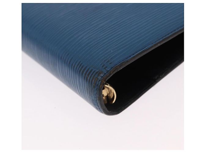 LOUIS VUITTON Epi Agenda MM Day Planner Cover Blue R20055 LV Auth bs36113 - vista 7