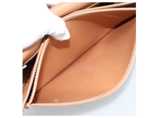 Céline Borsa a tracolla CELINE Macadam Canvas PVC Pelle Marrone Oro Auth ep15099 D'oro - vista 21