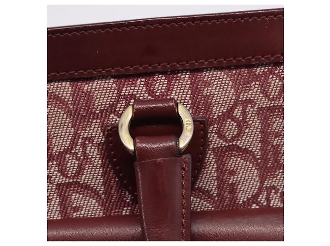 Borsa Christian Dior Trotter Canvas Rossa Oro Autentica 191301V Rosso D'oro - vista 10