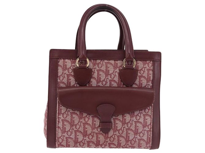 Borsa Christian Dior Trotter Canvas Rossa Oro Autentica 191301V Rosso D'oro - vista 13