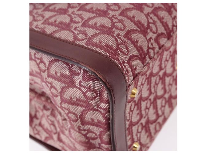 Borsa Christian Dior Trotter Canvas Rossa Oro Autentica 191301V Rosso D'oro - vista 15