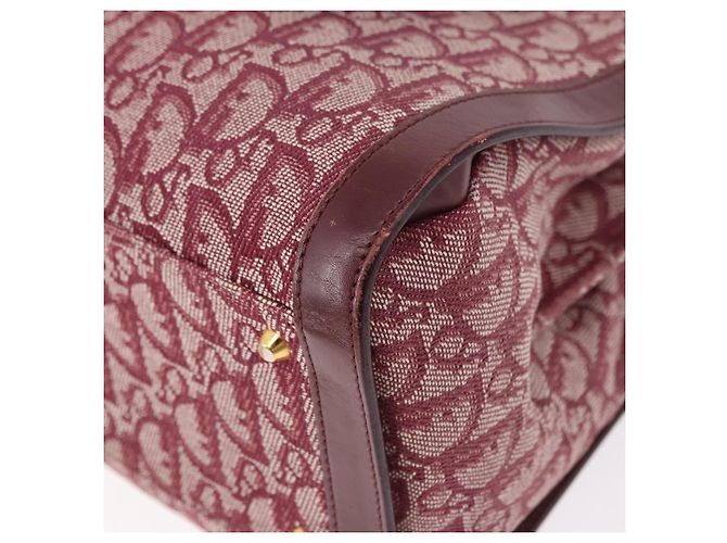 Borsa Christian Dior Trotter Canvas Rossa Oro Autentica 191301V Rosso D'oro - vista 16