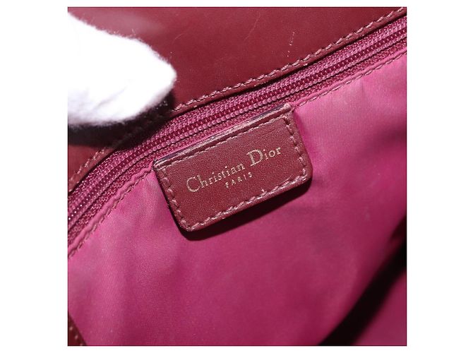 Borsa Christian Dior Trotter Canvas Rossa Oro Autentica 191301V Rosso D'oro - vista 17