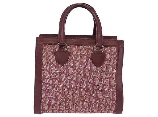 Borsa Christian Dior Trotter Canvas Rossa Oro Autentica 191301V Rosso D'oro - vista 2