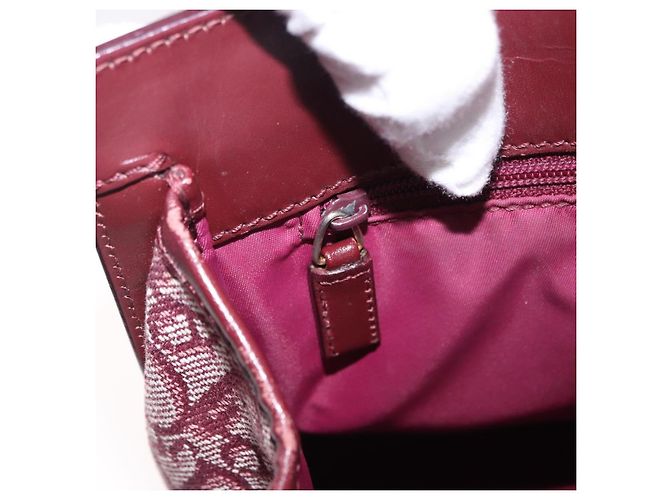 Borsa Christian Dior Trotter Canvas Rossa Oro Autentica 191301V Rosso D'oro - vista 24