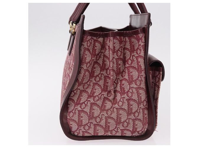 Borsa Christian Dior Trotter Canvas Rossa Oro Autentica 191301V Rosso D'oro - vista 4