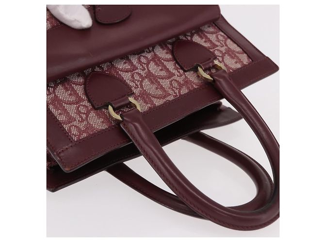 Borsa Christian Dior Trotter Canvas Rossa Oro Autentica 191301V Rosso D'oro - vista 6
