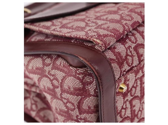 Borsa Christian Dior Trotter Canvas Rossa Oro Autentica 191301V Rosso D'oro - vista 9
