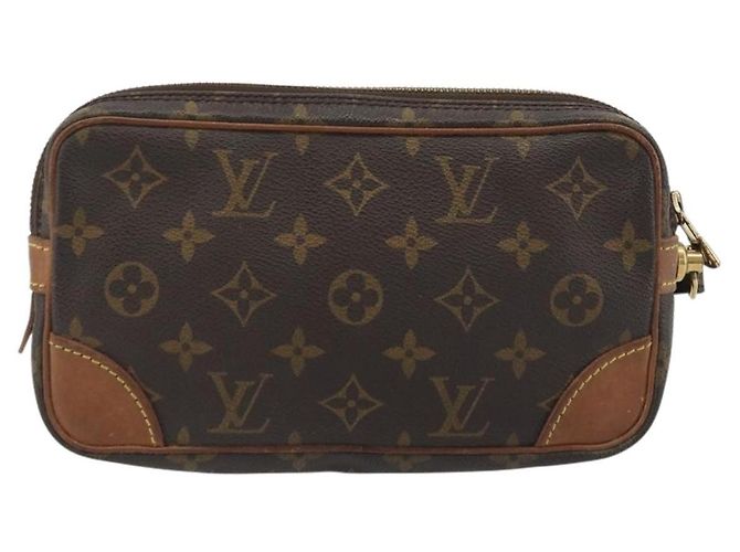 LOUIS VUITTON Monogram Marly Dragonne PM Clutch M51827 LV Auth 192190 Monogramma - vista 2