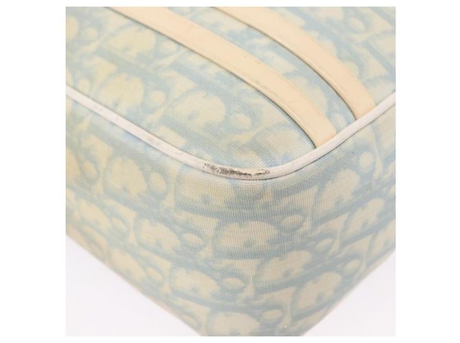Sac à bandoulière Christian Dior Trotter Canvas PVC Bleu Clair Argent Auth BA14424 Argenté - vue 15
