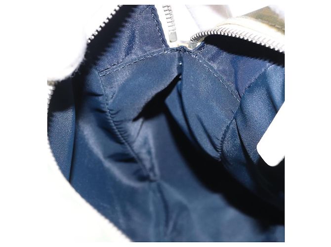 Sac à bandoulière Christian Dior Trotter Canvas PVC Bleu Clair Argent Auth BA14424 Argenté - vue 23