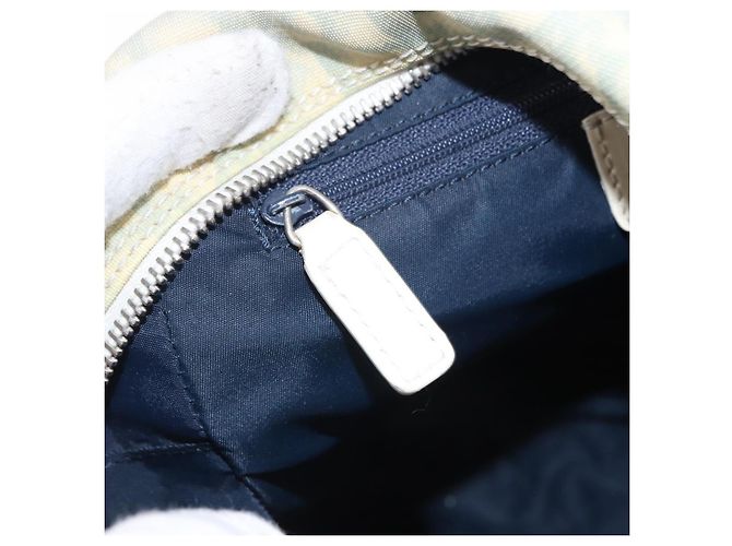 Sac à bandoulière Christian Dior Trotter Canvas PVC Bleu Clair Argent Auth BA14424 Argenté - vue 24