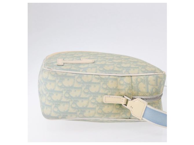 Sac à bandoulière Christian Dior Trotter Canvas PVC Bleu Clair Argent Auth BA14424 Argenté - vue 3