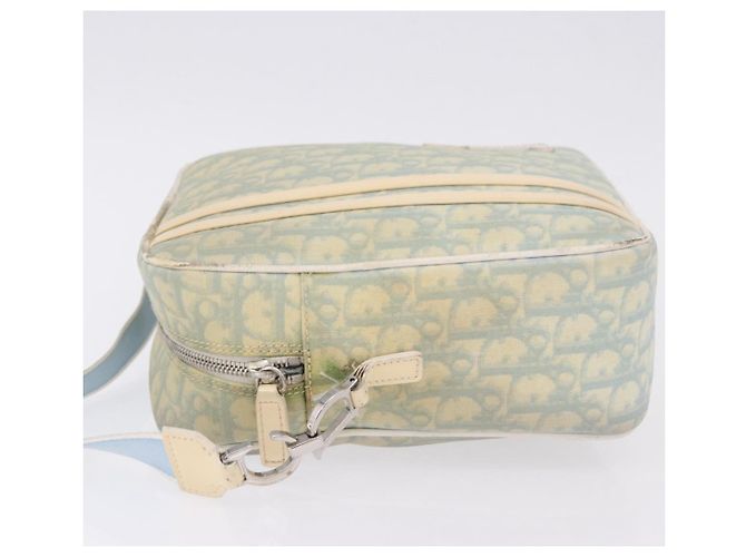 Sac à bandoulière Christian Dior Trotter Canvas PVC Bleu Clair Argent Auth BA14424 Argenté - vue 4
