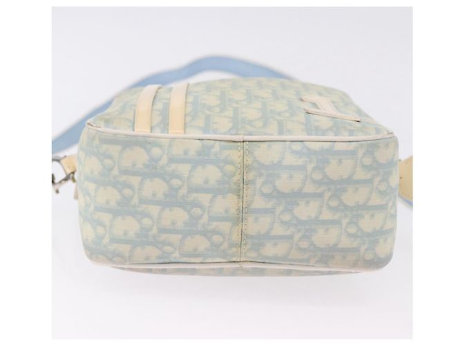 Sac à bandoulière Christian Dior Trotter Canvas PVC Bleu Clair Argent Auth BA14424 Argenté - vue 6